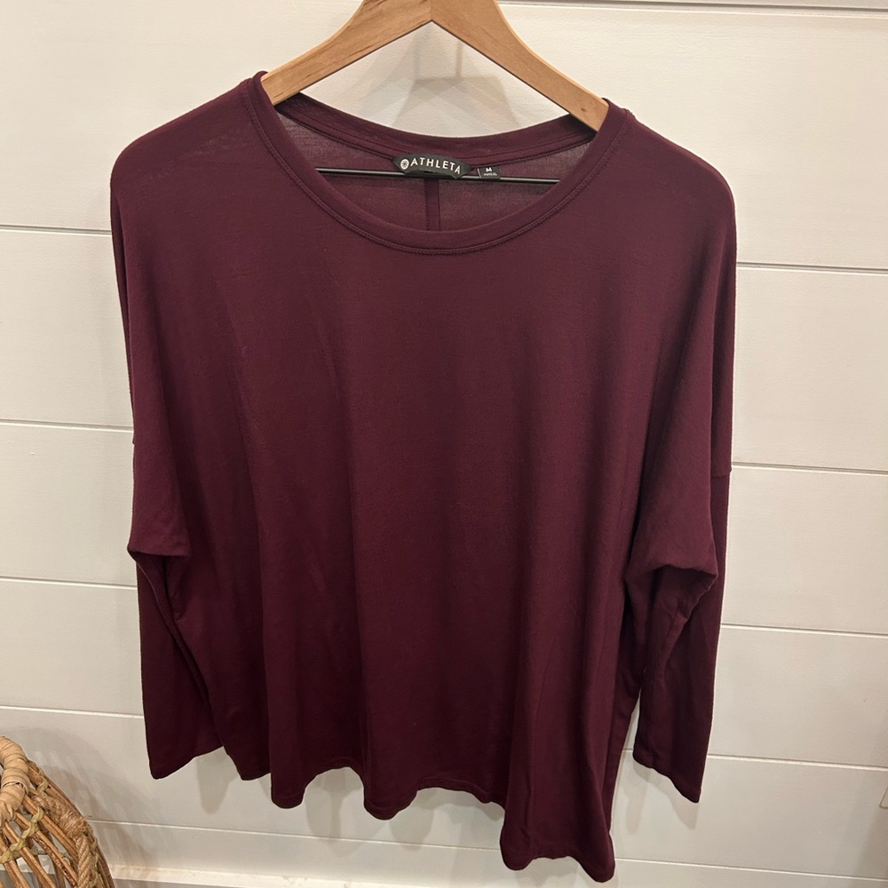 Athleta Women's Purple Long Sleeve Top